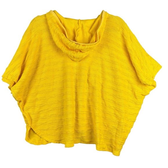 EUC Janie and Jack Yellow Kids Hooded Terrycloth Swim Cover-up Sz 7 - Picture 6 of 7